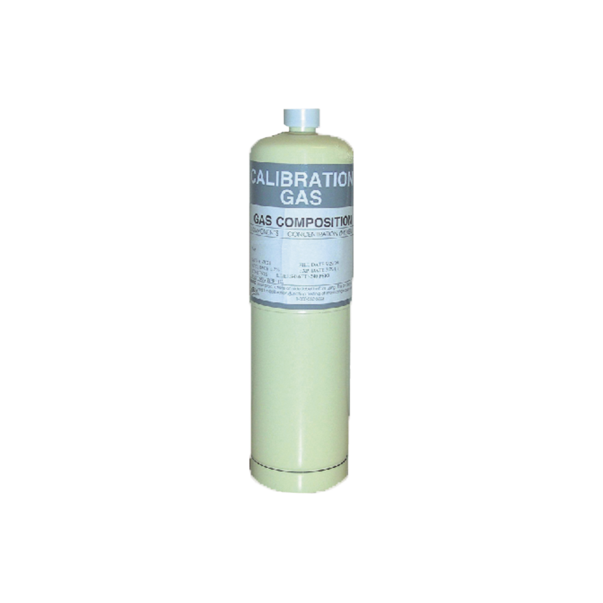 Cilindro para calibración de detectores de gas Amoniaco NH3 MACURCO NH3 34L 25 PPM