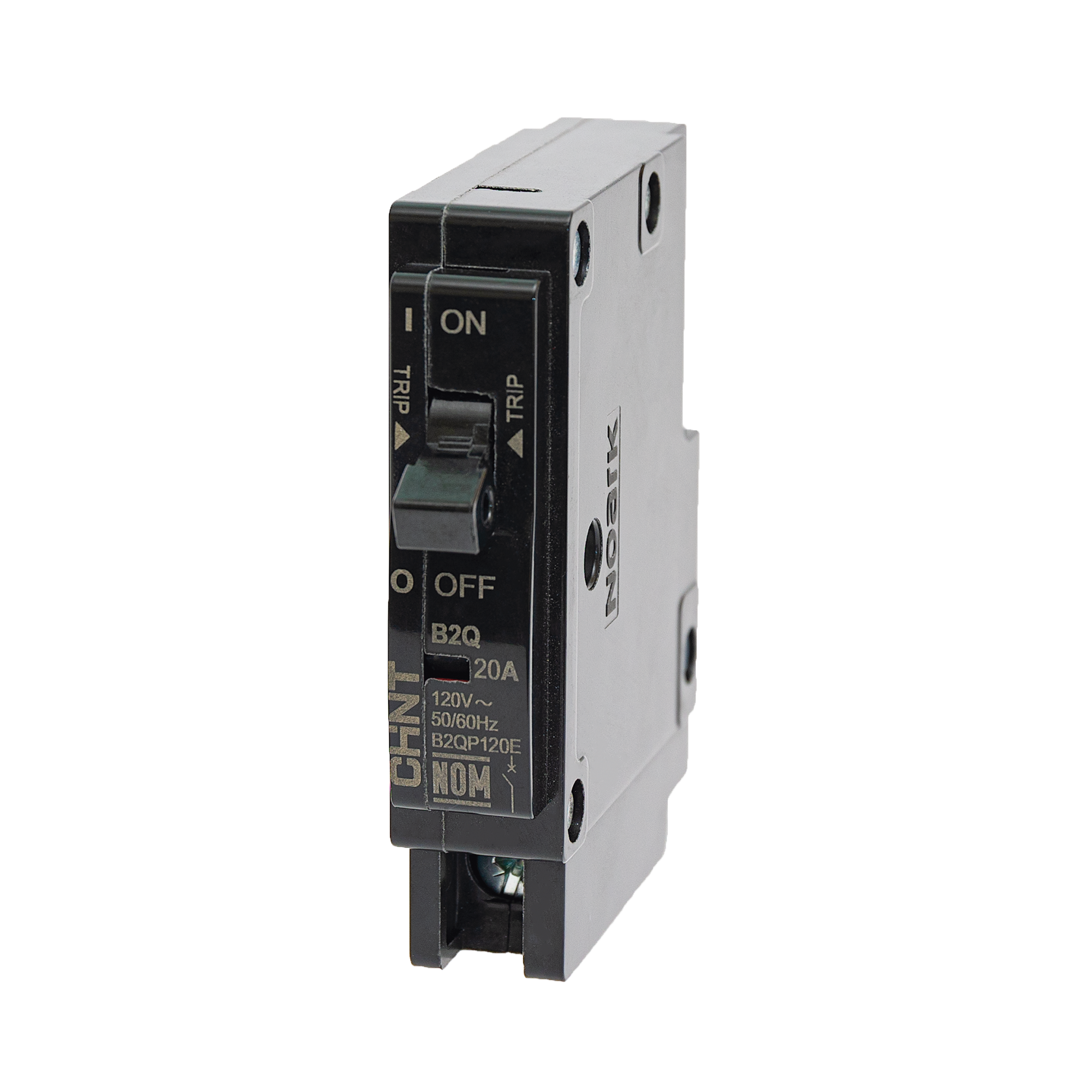 Interruptor Termomagnético Enchufable, Serie: B2Q, 1P, 20A, 120/240V (SKU:1002263)