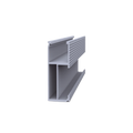 Riel 8 para montaje de módulos fotovoltaicos de aluminio anodizado de 2700mm.