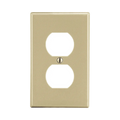 Placa de Pared para Contacto Duplex Color Marfil.
