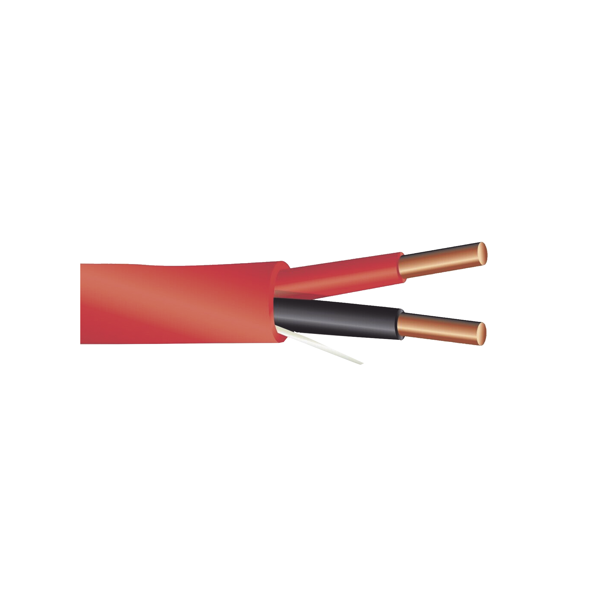 Alambre de Alarma contra Incendios - Bobina de 305 Metros: 2 x 14 AWG, Rojo, Tipo FPLR, (UL) FT4, Ideal para Sistemas de Detección y Evacuación de Incendios