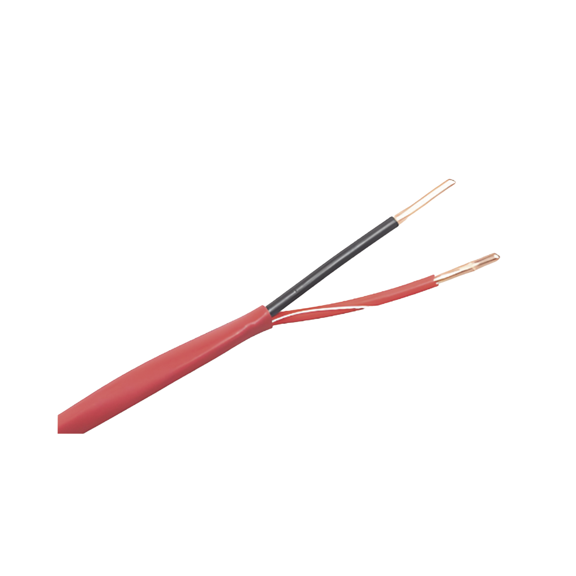 Alambre de Alarma contra Incendios - Bobina de 305 Metros: 2 x 18 AWG, Rojo, Tipo FPLR, (UL) FT4, Ideal para Sistemas de Detección y Evacuación de Incendios