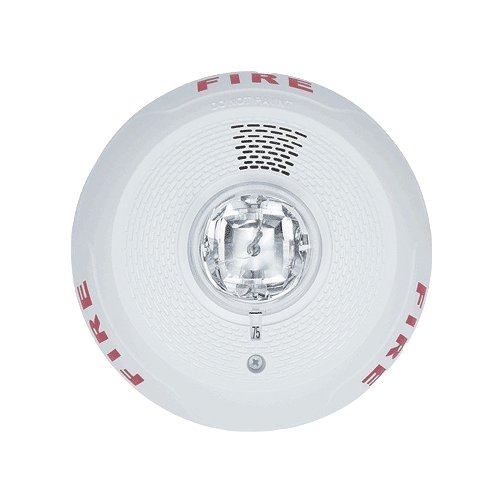 L-Series Indoor Selectable Output Horn Strobe, 4-Wire, Ceiling Mount, FIRE Marking, White