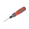Desarmador 6 en 1 con Mango de Agarre Plástico (Torx #10 y #20, Hexagonal #5, PH0, PH2, Plana #5)