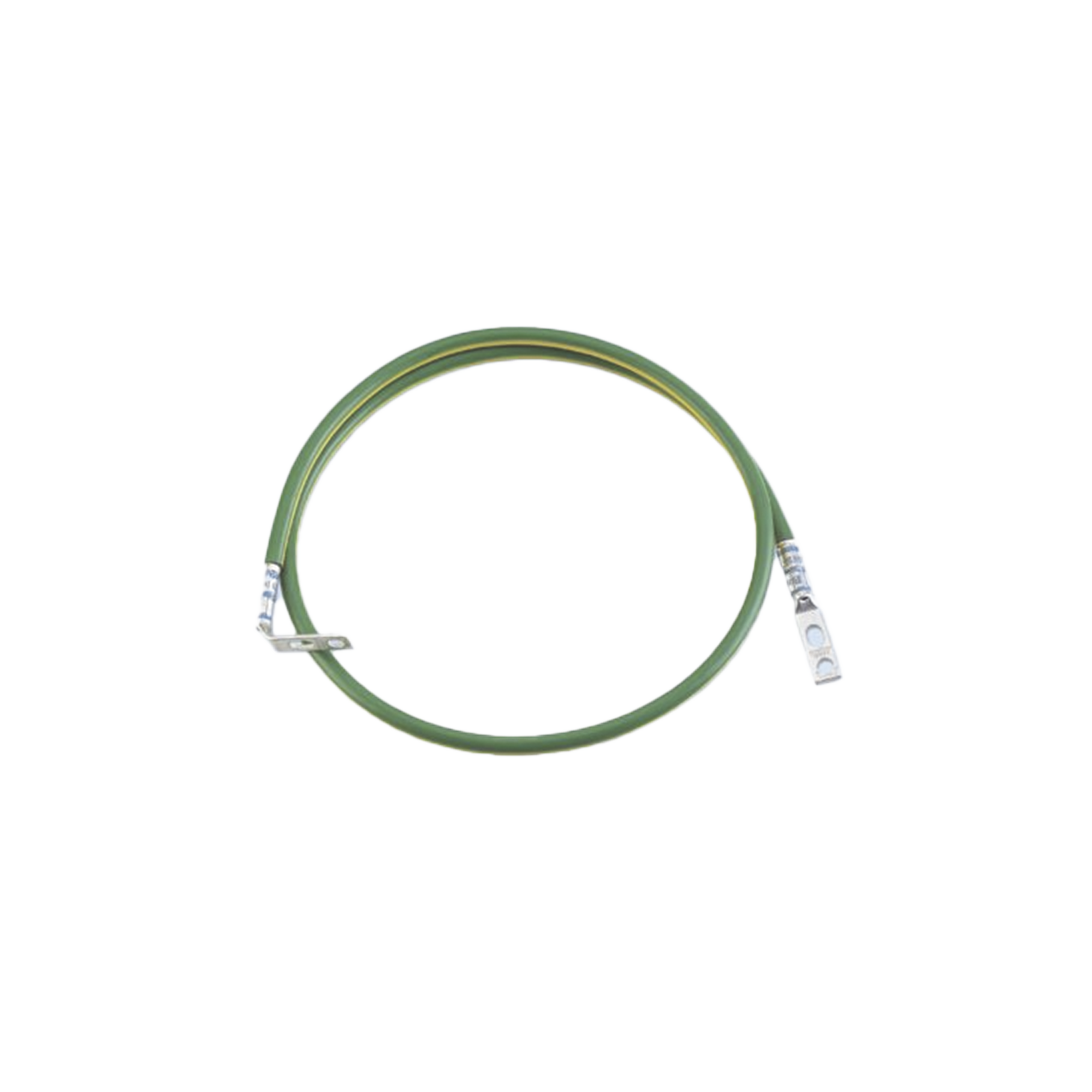 Jumper Para Aterrizar Equipos en Racks o Gabinetes, 6 AWG, con Terminal Doblada a 90 Grados, 0.60 m de Largo