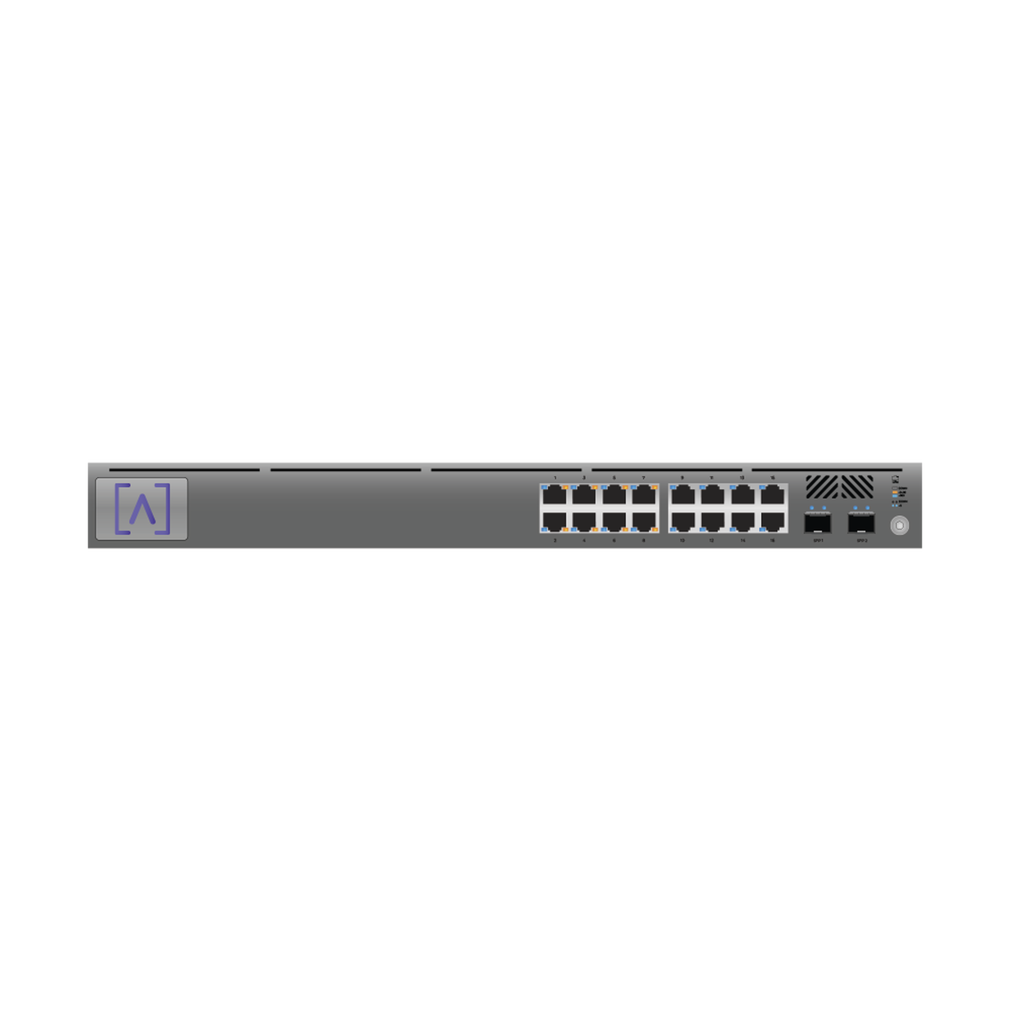 S24-POE - Switch Gigabit PoE+ Administrable / 24 puertos 10/100/1000 Mbps (16 de ellos POE+) + 2 Puertos SFP Uplink / Hasta 240W / Alta LabsCloud.