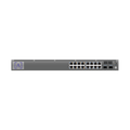 Switch Gigabit PoE+ Administrable / 16 puertos 10/100/1000 Mbps + 2 Puertos SFP Uplink / Presupuesto PoE hasta 120W / Administración Gratuita en la Nube