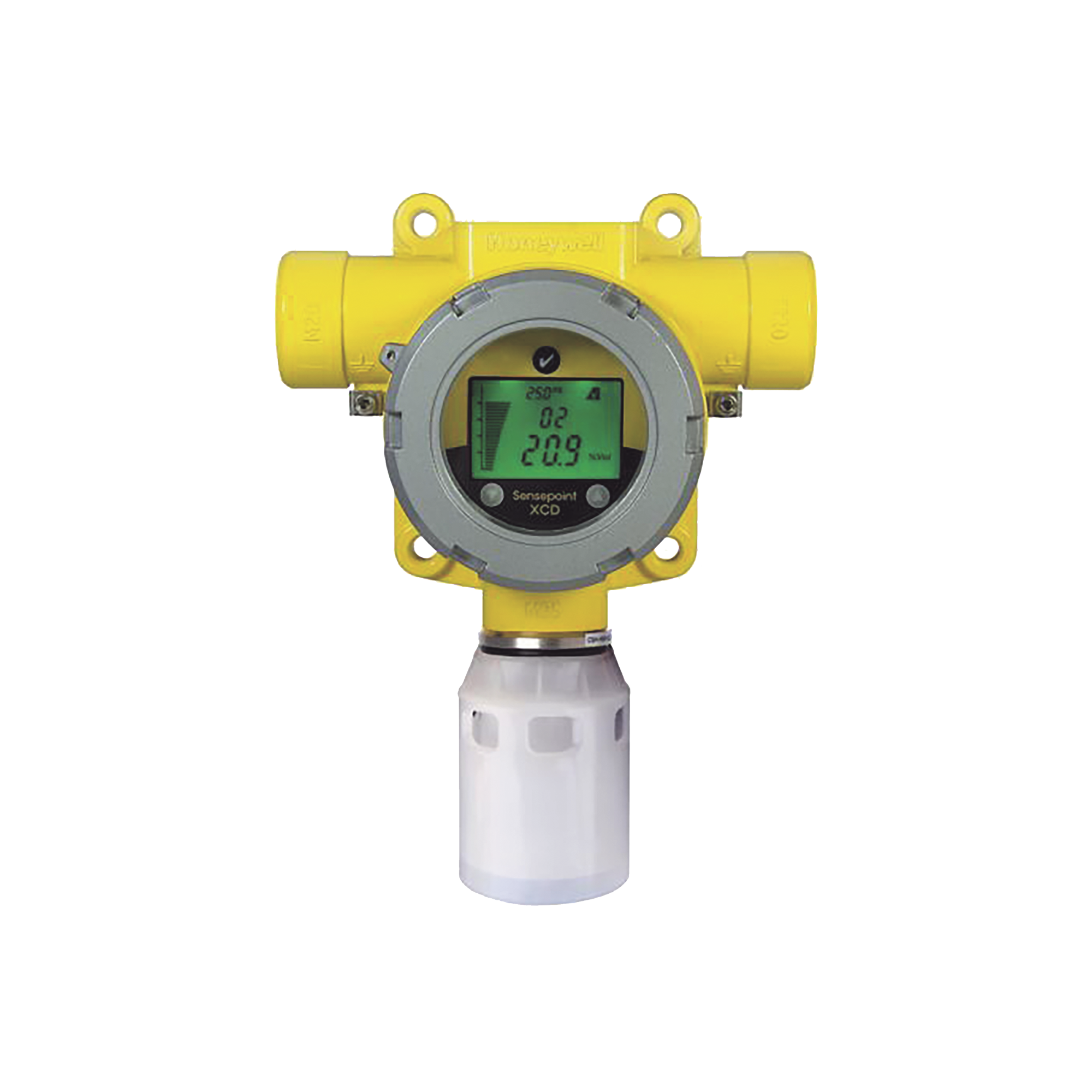 Detector Industrial De Gas, Con Sensor EC De Hidrogeno (H2) 0-1000 ppm, Salida 4-20 mA, Certificación UL/c-UL/INMETRO, Entradas 2x3/4" NPT, Carcasa Pintado De Aluminio Grado Marino, Protección Contra Intemperie De Nailon