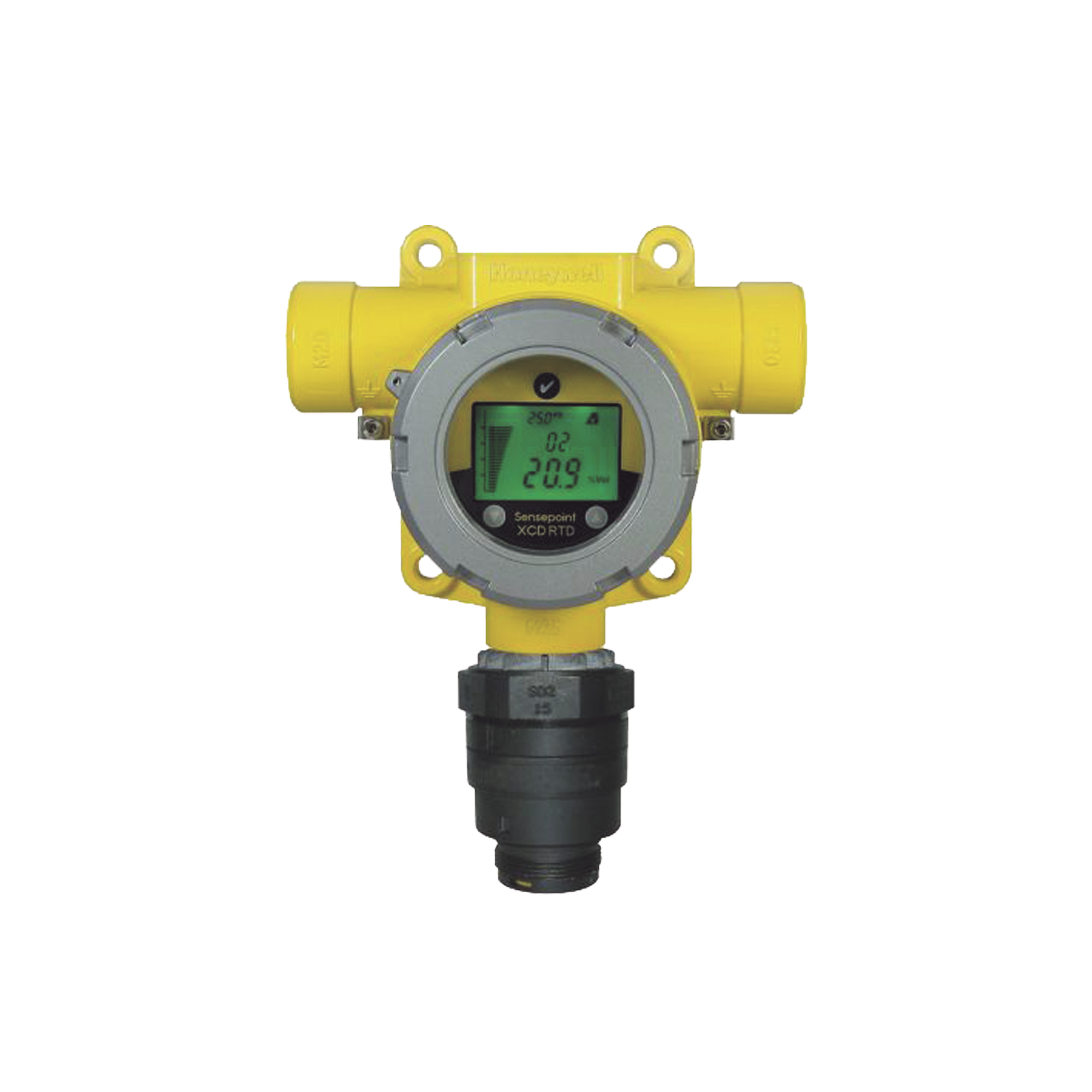 Detector Industrial Con Sensor Remoto Para Hidrogeno (H2), 0-1000 PPM, Salida 4-20 mA, 3 Relays, Certificación UL/c-UL/INMETRO, Entradas 2x3/4" NPT, Carcasa De Aluminio Grado Marino, Serie Sensepoint XCD RTD