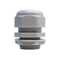Conector Plástico Blanco Tipo Glándula para Rosca NPT 1"