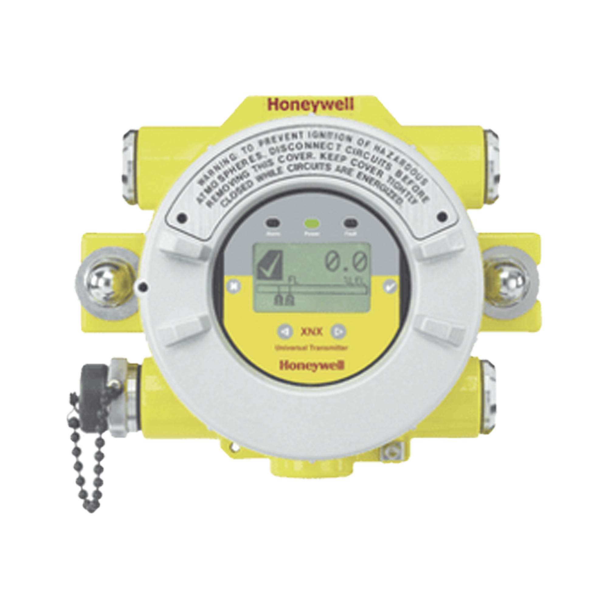 Transmisor Universal Serie XNX Para Sensores Tóxicos u Oxigeno, Con HART® sobre salida 4-20 mA, 3 Relays Falla/Alarma, Certificación UL/CSA, 4 entradas 3/4" NPT, Carcasa Aluminio Pintado