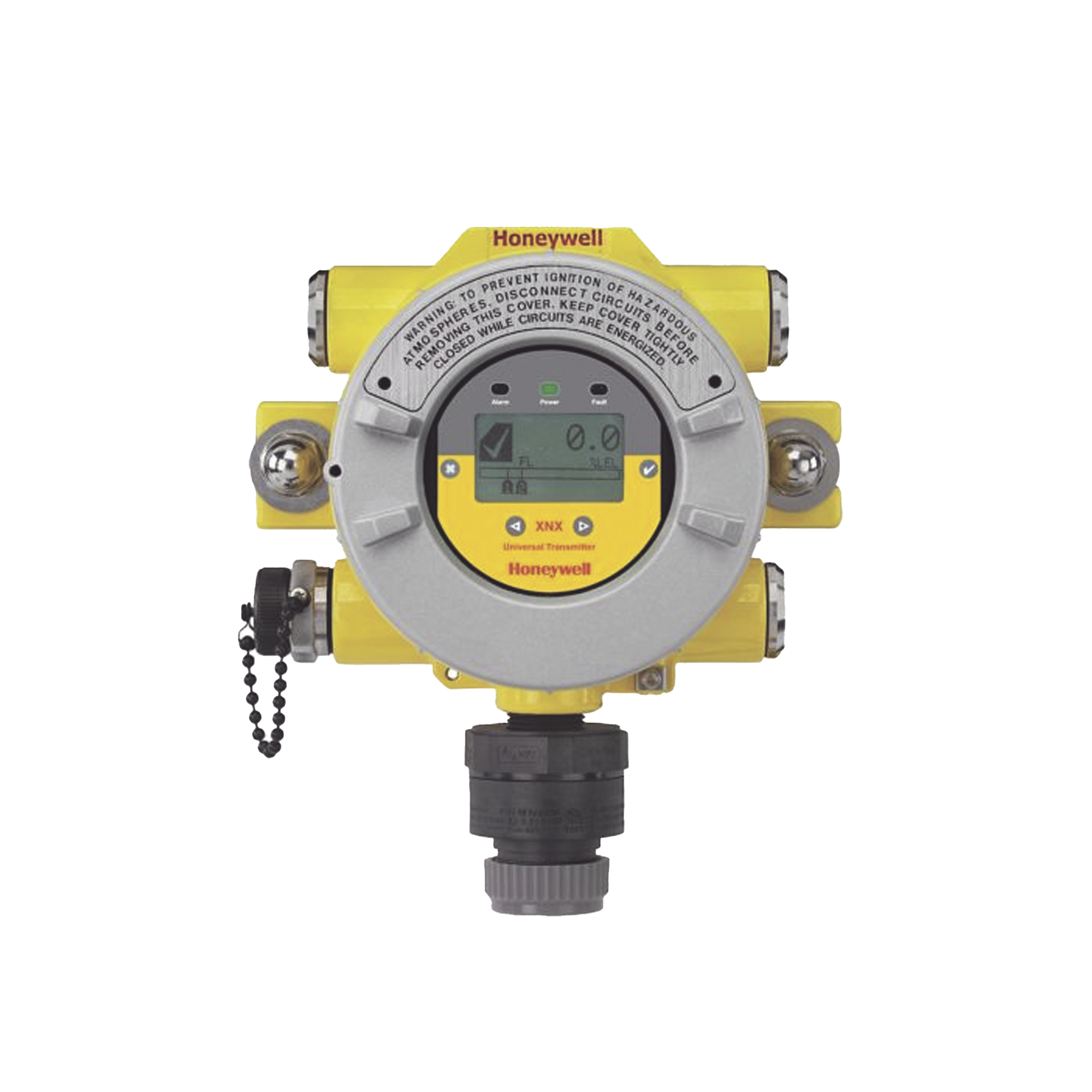 Transmisor XNX, HART® sobre salida de 4-20 mA, UL/CSA, 5 entradas NPT de 3/4", aluminio pintado, configurado para Optima Plus y Excel